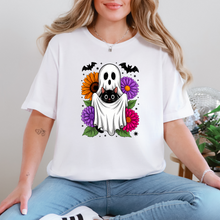 Load image into Gallery viewer, Wholesale Cat and Ghost Graphic Tee - White Tee
