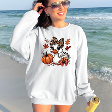 Load image into Gallery viewer, Wholesale Duck with Pumpkin Sweatshirt - White Sweatshirt
