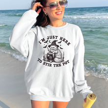 Load image into Gallery viewer, Wholesale Here to Stir the Pot Sweatshirt - White Sweatshirt
