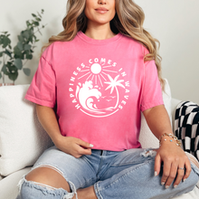 Load image into Gallery viewer, Wholesale Happiness comes in waves Graphic Tee - CC Violet Tee
