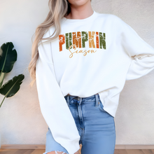 Load image into Gallery viewer, Wholesale Pumpkin Season Words Sweatshirt - White Sweatshirt
