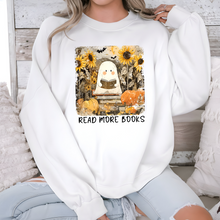 Load image into Gallery viewer, Wholesale Reading Ghost Sunflowers Graphic Tee or Sweatshirt - White Sweatshirt
