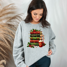 Load image into Gallery viewer, Wholesale All Booked for Christmas Sweatshirt - Grey Sweatshirt
