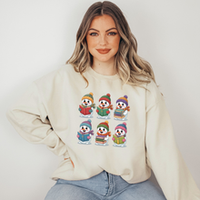 Load image into Gallery viewer, Wholesale Reading Snowmen Sweatshirt - Sand Sweatshirt
