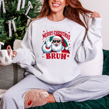 Load image into Gallery viewer, Wholesale Merry Christmas Bruh Sweatshirt - Ash Sweatshirt
