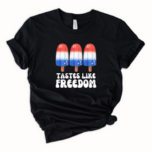 Load image into Gallery viewer, Wholesale Popsicles Tastes Like Freedom Graphic Tee - Red Tee
