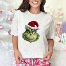 Load image into Gallery viewer, Wholesale Yarn Grinch Graphic Tee - Ash Tee
