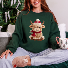 Load image into Gallery viewer, Wholesale Yarn Highland Cow Sweatshirt - Forest Sweatshirt
