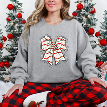 Load image into Gallery viewer, Wholesale Retro Christmas Tree Bow Sweatshirt - Grey Sweatshirt
