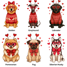 Load image into Gallery viewer, Valentine Dog Breeds Graphic Tee
