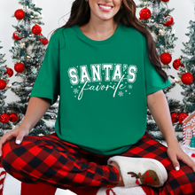 Load image into Gallery viewer, Wholesale Santa's Favorite Graphic Tee - Red Tee
