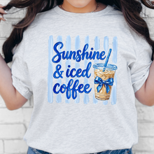 Load image into Gallery viewer, Wholesale Sunshine &amp; Iced Coffee Graphic Tee - Ash Tee
