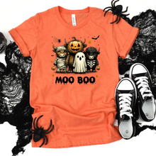 Load image into Gallery viewer, Wholesale Moo Boo Graphic Tee - Heather Orange Tee
