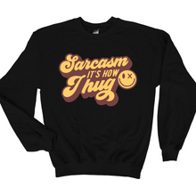 Load image into Gallery viewer, Wholesale How I Hug Graphic Tee - Black Sweatshirt
