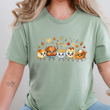 Load image into Gallery viewer, Wholesale Thanksgiving Doodles Graphic Tee - Sage
