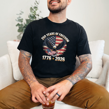 Load image into Gallery viewer, Wholesale 250 Years of Freedom Graphic Tee - Black Tee
