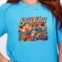Load image into Gallery viewer, Wholesale Stay Chill Graphic Tee - Heather Aqua Tee
