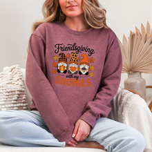 Load image into Gallery viewer, Wholesale Friendsgiving With My Gnomies Sweatshirt - Heather Dark Maroon Sweatshirt
