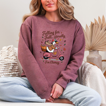Load image into Gallery viewer, Wholesale Falling for Fall Literally Sweatshirt - Heather Dark Maroon Sweatshirt
