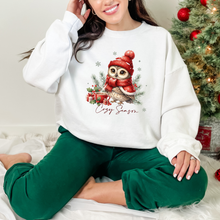 Load image into Gallery viewer, Wholesale Cozy Owl Sweatshirt - White Sweatshirt
