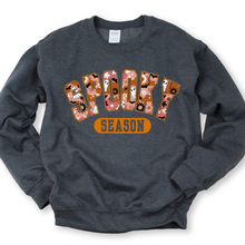 Load image into Gallery viewer, Wholesale Spooky Ghost Season Graphic Tee - Charcoal Sweatshirt
