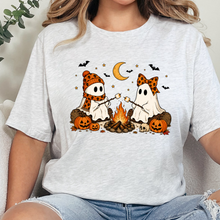 Load image into Gallery viewer, Wholesale Camping Ghosts Graphic Tee - Ash
