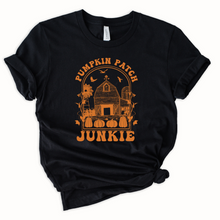 Load image into Gallery viewer, Wholesale Pumpkin Patch Junkie Graphic Tee - Black Sweatshirt

