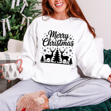 Load image into Gallery viewer, Wholesale Merry Christmas Deer Sweatshirt - White Sweatshirt
