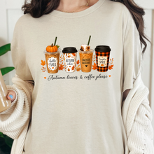 Load image into Gallery viewer, Wholesale Autumn Leaves &amp; Coffee Please Graphic Tee - Natural
