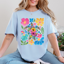 Load image into Gallery viewer, Wholesale Boho Summer Turtle Graphic Tee - Natural Tee
