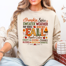 Load image into Gallery viewer, Wholesale Pumpkin Spice Sweater Weather Graphic Sweatshirt - Sand
