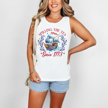 Load image into Gallery viewer, Wholesale Spilling the tea - Baby Blue Tee
