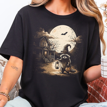 Load image into Gallery viewer, Wholesale Vintage Spooky Raccoon Graphic Tee - Black
