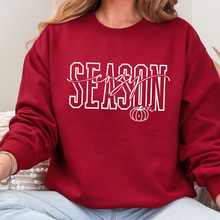 Load image into Gallery viewer, Wholesale Cozy Season White Graphic Sweatshirt - Garnet
