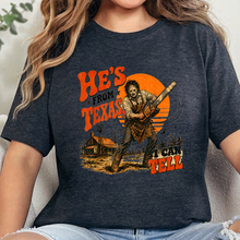 Load image into Gallery viewer, Wholesale He's From Texas Graphic Tee - Dark Grey Heather
