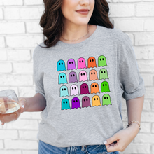 Load image into Gallery viewer, Wholesale Colorful Ghosts Graphic Tee - Grey Tee
