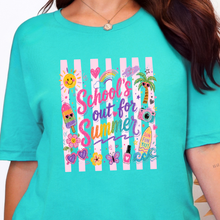 Load image into Gallery viewer, Wholesale Schools Out For Summer Graphic Tee - Heather Sea Green Tee
