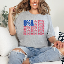 Load image into Gallery viewer, Wholesale Coquette USA Graphic Tee - White Tee
