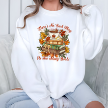 Load image into Gallery viewer, Wholesale Fall Too Many Books Sweatshirt - White Sweatshirt
