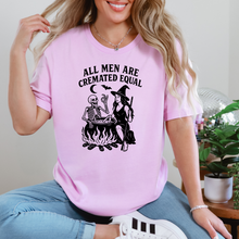 Load image into Gallery viewer, Wholesale All Men are Cremated Equal Graphic Tee - Lilac Tee
