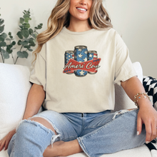 Load image into Gallery viewer, Wholesale Ameri Can Graphic Tee - Heather Dust Tee
