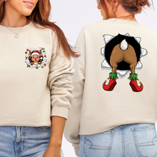 Load image into Gallery viewer, Wholesale Reindeer Front/Back Sweatshirt - Sand Sweatshirt

