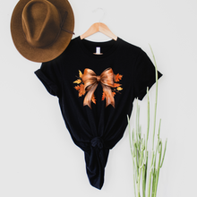 Load image into Gallery viewer, Wholesale Fall Bow Graphic Tee - White Tee
