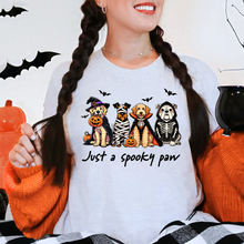 Load image into Gallery viewer, Wholesale Dog Spooky Paw Graphic Tee or Sweatshirt - Ash Tee

