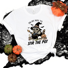 Load image into Gallery viewer, Wholesale Halloween Stir The Pot Graphic Tee - White Tee
