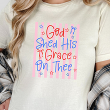 Load image into Gallery viewer, Wholesale God Shed his Grace Graphic Tee - Natural Tee
