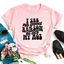 Load image into Gallery viewer, Wholesale No good reason Graphic Tee - Light Pink Tee
