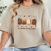 Load image into Gallery viewer, Wholesale Booked for Halloween Graphic Tee - Tan
