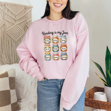 Load image into Gallery viewer, Wholesale Reading is My Jam Sweatshirt - Light Pink Sweatshirt
