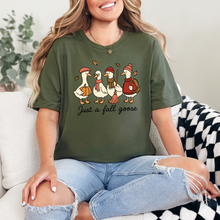 Load image into Gallery viewer, Wholesale Just a Fall Goose Graphic Tee - Military Green Tee
